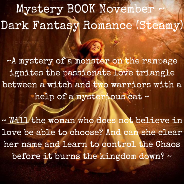 Mystery Book November _ Dark Fantasy Romance (Steamy)